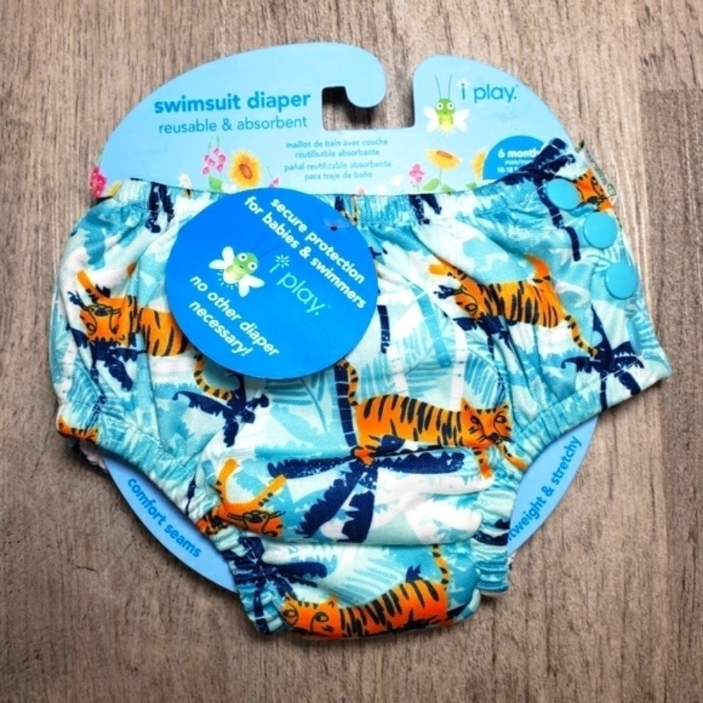 GREEN SPROUTS i Play Swimsuit Diaper Size 6 months- 2 Pairs - Picture 3 of 7